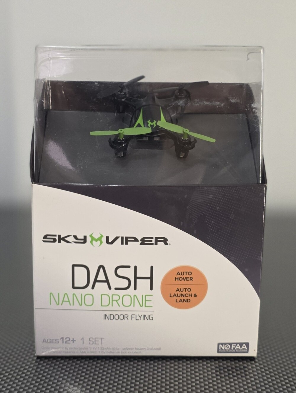 Sky Viper Dash Nano Drone Black/Green. New in Box!